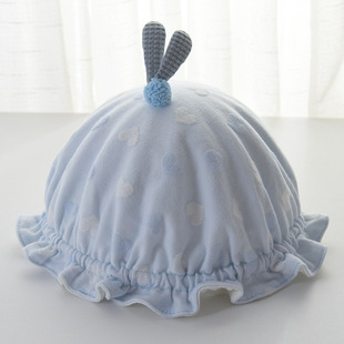 宝宝帽婴儿小月龄帽子女宝春秋新款秋季一岁冬公主风0一月无骨