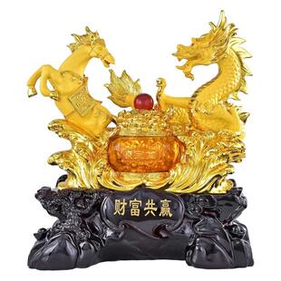 龙马精神摆件招财乔迁搬家礼物送朋友高档实用家居客厅酒柜装饰品