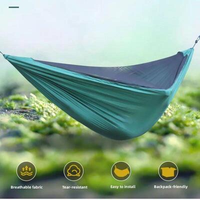 2Person Outdoor Camping Hammock 2.8x1.4m/9.2x4.6ft Lightweig