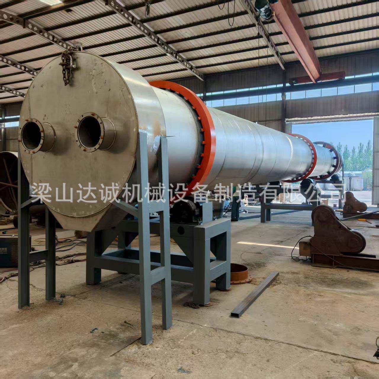 不锈钢滚筒烘干机厂家非标滚筒干燥设备耐高温碳化滚筒回转窑