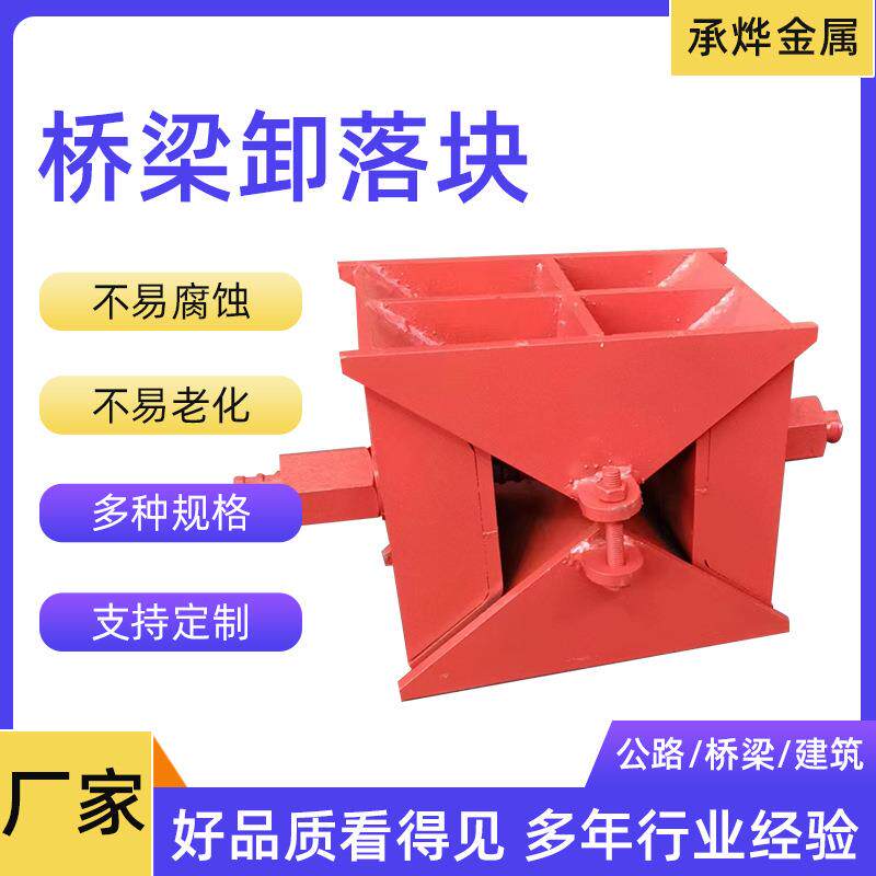 桥梁卸落块SB型卸料装置桥梁支架装配式调节型升降卸落块