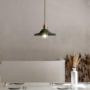 全铜吊灯个性创意美式复古设计师灯卧室床头灯楼梯走廊吧台灯饰