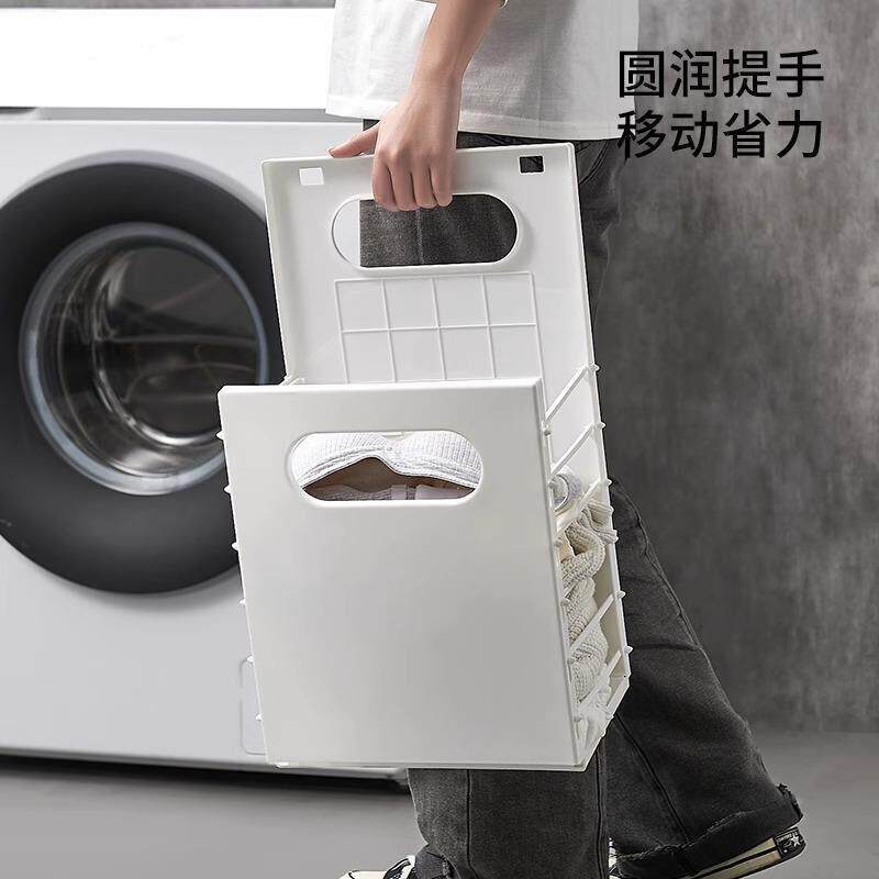 脏衣篮脏衣篓家用挂式洗衣机卫生间浴室可折叠免打孔放衣物收纳筐