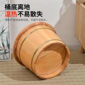 泡脚桶穴位款 木桶泡脚专用桶小腿泡脚木桶家用洗脚盆带盖木桶泡脚