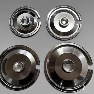 不锈钢调味盒盖子圆形味盅盖带开 口盖子杯盖锅盖盖子摆摊防尘盖