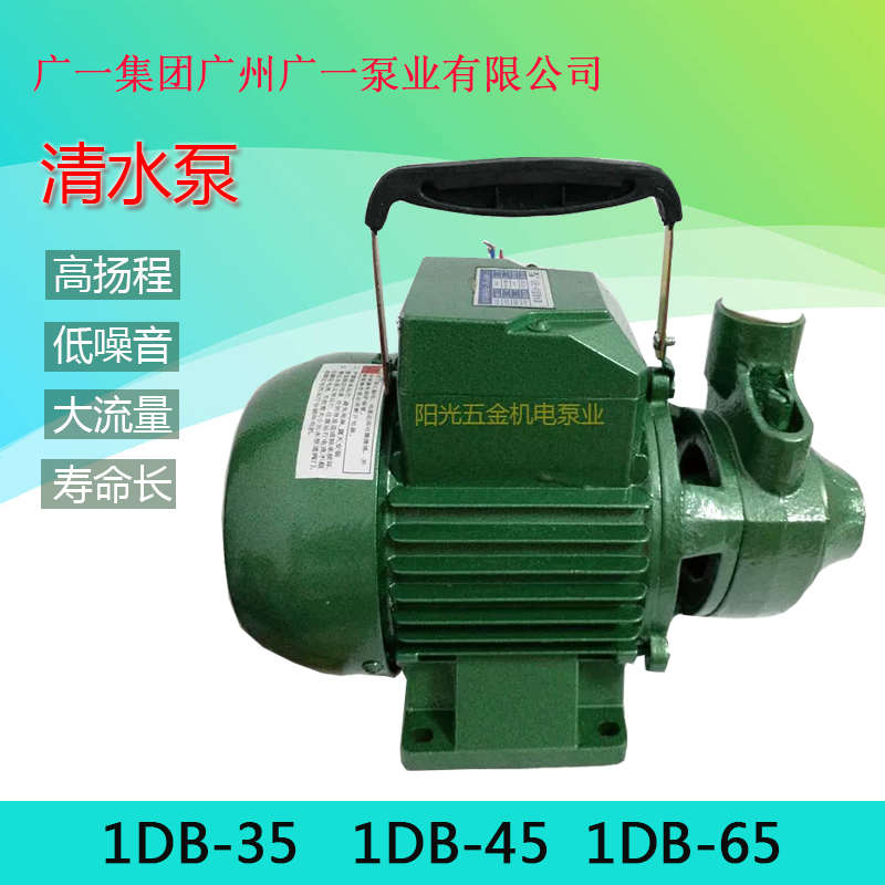 广一泵业 1DB-35 1DB-45 1DB-65广一清水泵工业循环泵家用抽水泵
