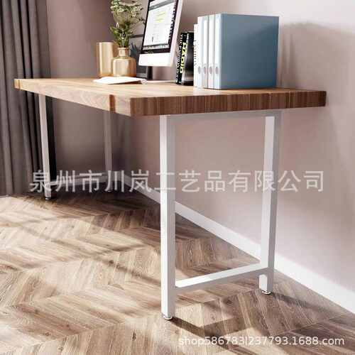 桌脚铁架通用餐桌脚台节艺电脑几吧台办公支架可调书桌黑金属