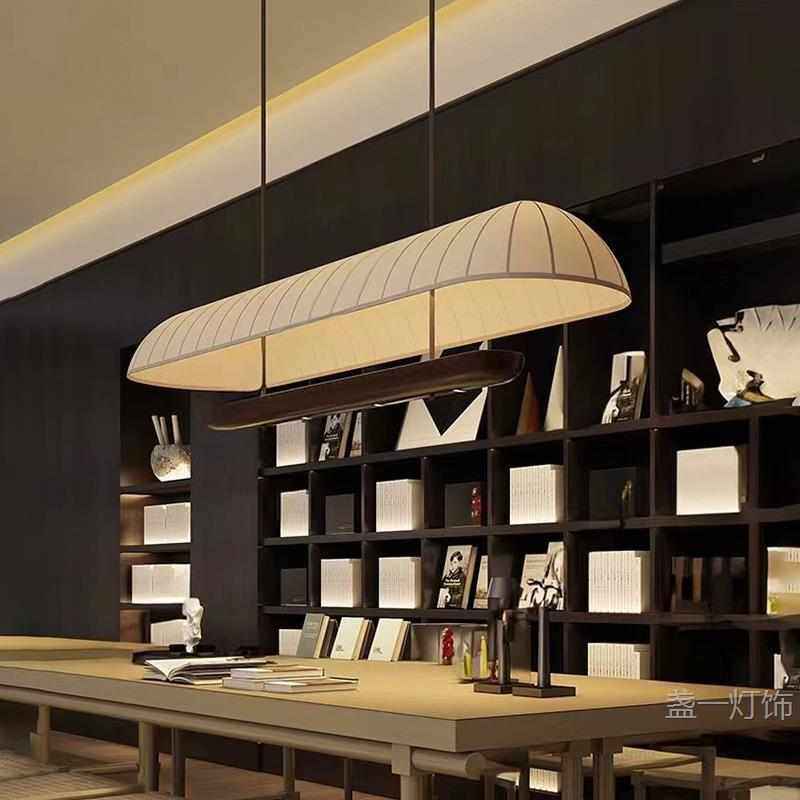 新中式中国风餐厅岛台民宿商用收银吧台日式茶室禅意侘寂长条吊灯,家装灯饰光源,客厅吊灯,淘宝优惠券,粉丝福利购,淘宝优惠卷