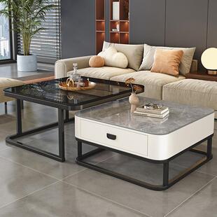 岩板茶几客厅2茶0户24新款 家小型用SJH6254轻奢高级感大理石几电