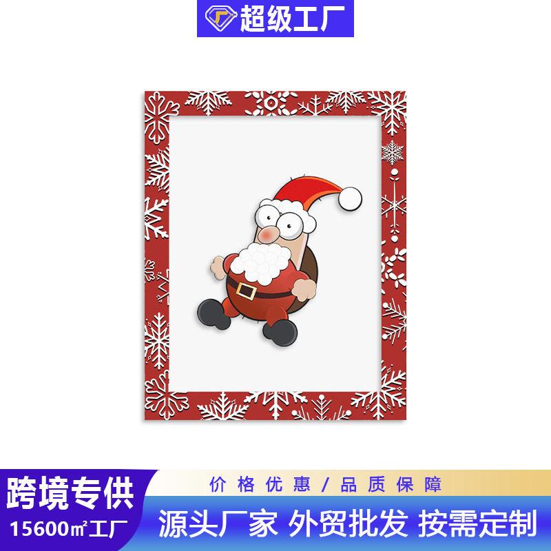 木质相框 跨境畅卖儿童画框圣诞节装饰 家居布置相框摆台厂家