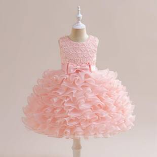 toddler girls heart embroidery tiered layer ruffle party