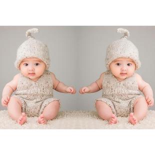 婚房宝宝墙画胎教海报备孕婴儿画报可爱萌娃双胞胎龙凤娃娃墙贴画