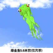 风筝软体金鱼风筝红心爱心桃心金鱼软体风筝无骨架微风易飞批发