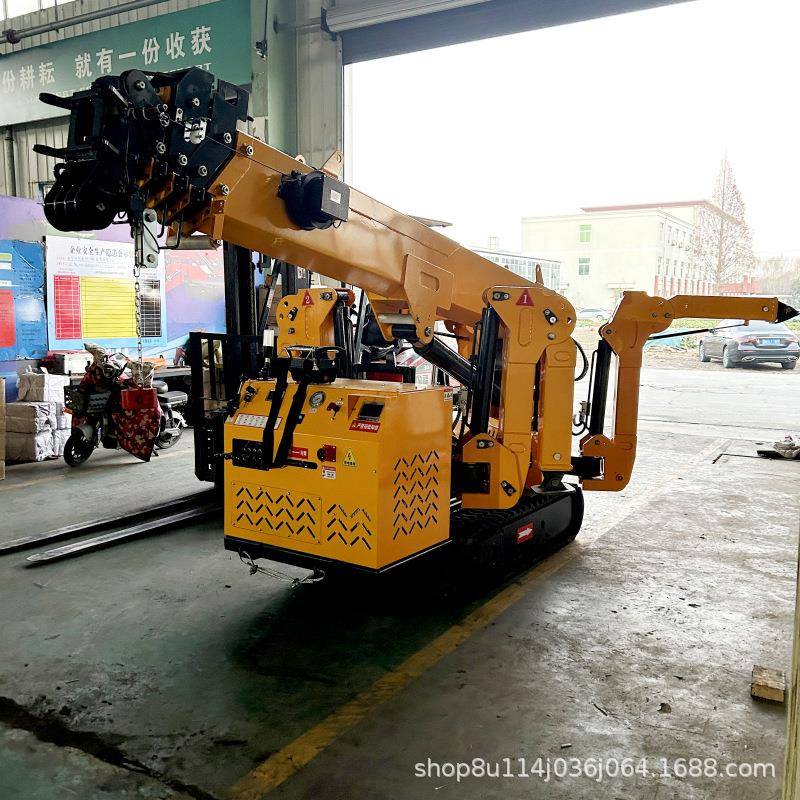 小型履带式起重机1-3T蜘蛛吊室内外狭小场地吊装神器支腿跨境贸易