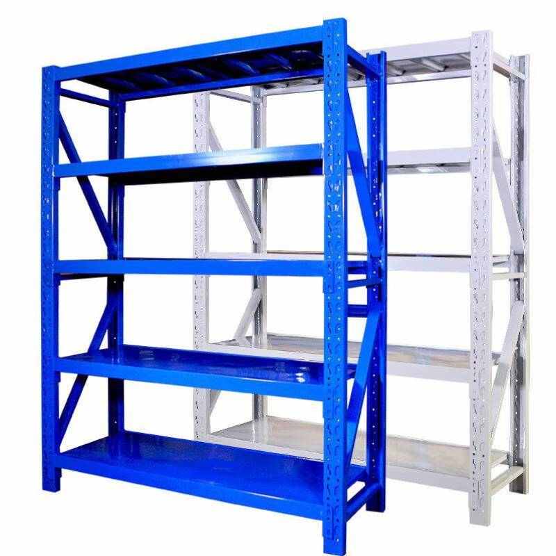 冇力货架仓库储物架仓储货物架置物架主架150*40*200cm四层蓝色