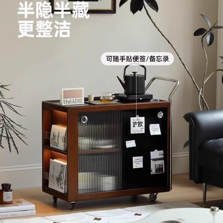 日式茶几移动式沙发边柜边几北欧阳台茶水柜小推车小茶桌茶台置物