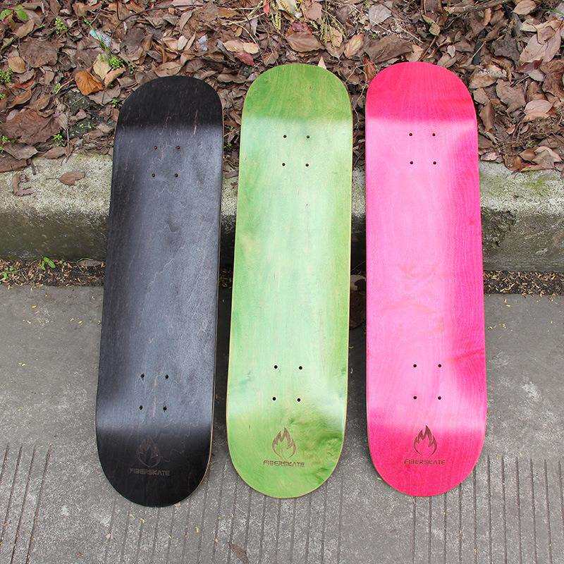 成人滑板加枫双翘板板面碳纤维板子31x8inch加拿大枫木板