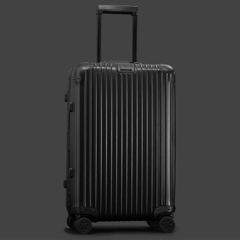 正品小e李en德国进口铝镁b合金登机旅行箱行箱万向轮静音拉杆箱20