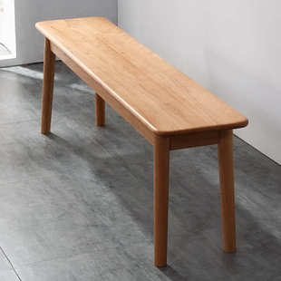 源头厂家直销北欧简约现代樱桃木黑胡桃木实木长凳换鞋凳床尾凳现