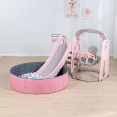 批发幼儿滑滑梯家用秋千组合儿童室内三合一组合滑梯