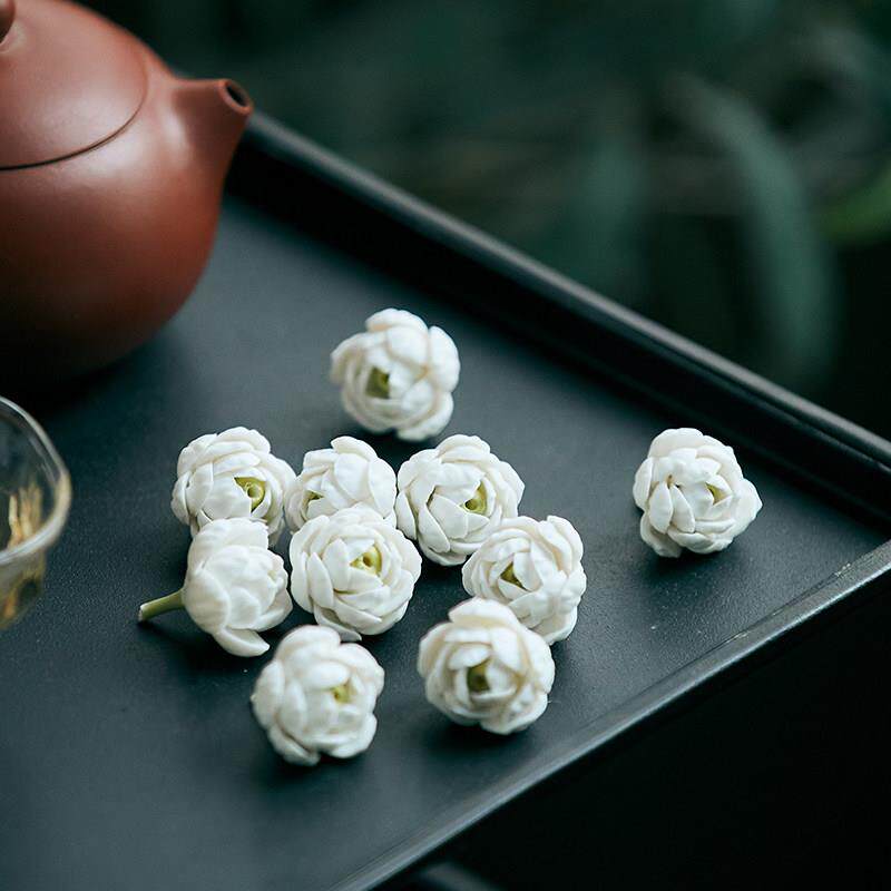 梵悦创意精品陶瓷茉莉花功夫茶具唯美文艺茶宠茶盘摆件茶道配件
