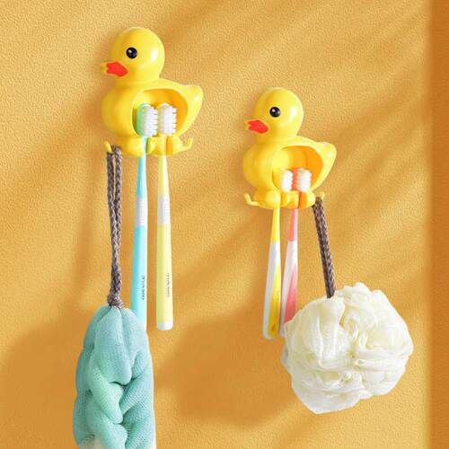 Cartoon Children's Storage Hooks and Organizer, Bathroom Wal