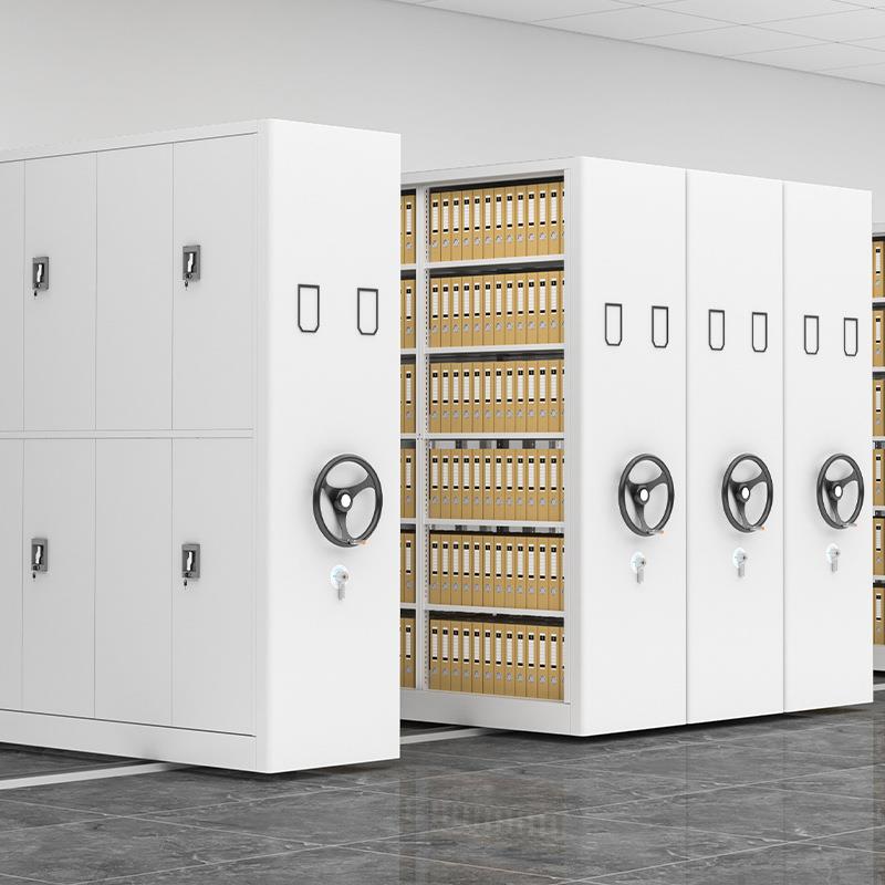 移动密集架档案室手摇式病案底图资料柜智能电动财务凭证密集柜子