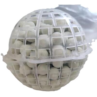 鹏程现货速分生化球填料内充火山岩悬浮球填料聚氨酯海绵悬浮填料