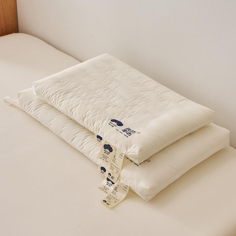 全棉超柔单边枕芯立体护肩枕头单人棉本棉天然枕 枕头枕芯