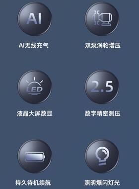 车载无线充气胎泵便携式电汽轿车用打轮冲气筒自压动高DF-1压大动