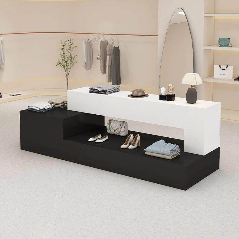 服装店中岛展示柜商场展厅中间摆台化妆品鞋包流水桌陈列柜女装店
