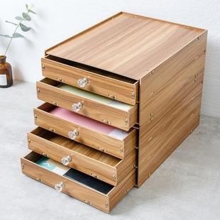 桌面文件柜办公室加厚多层组合柜子资料柜抽屉式物架收纳盒小柜