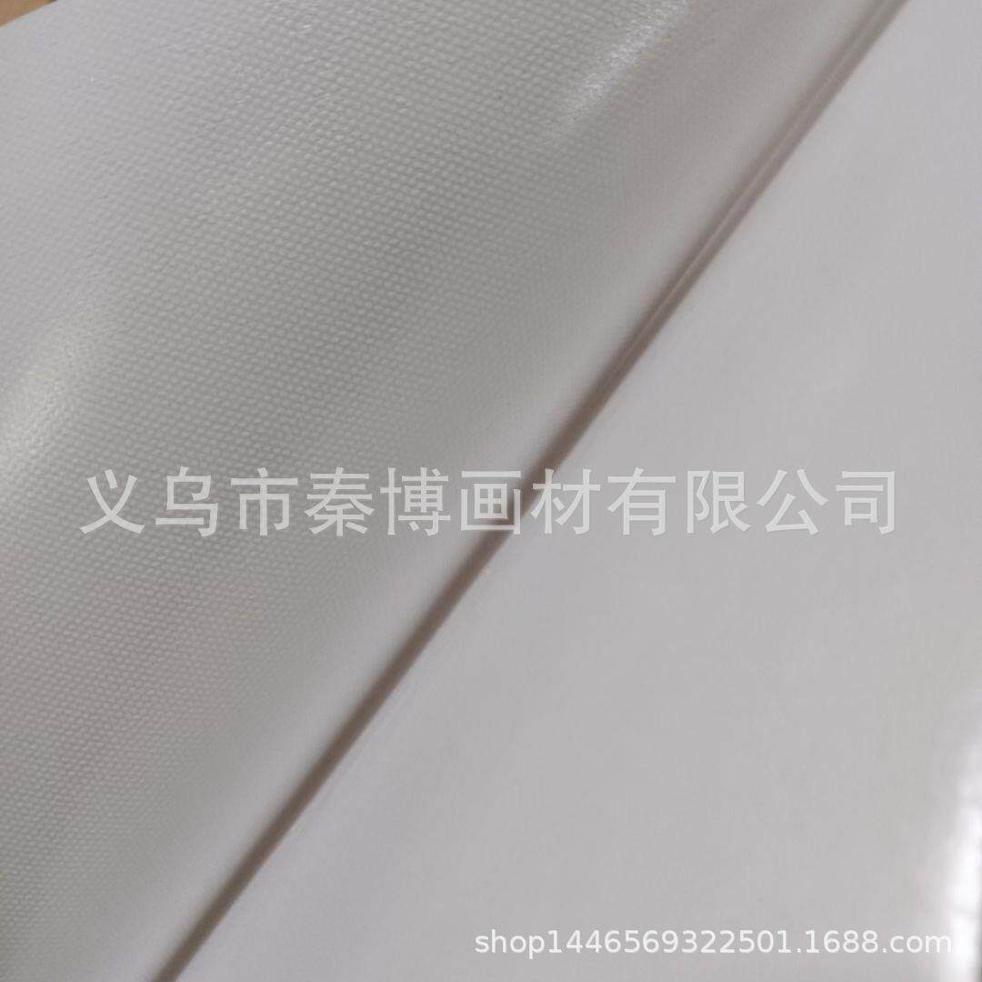 背胶弱溶剂高光化纤油画布自粘胶油性高清喷绘布厚实表面平整光亮