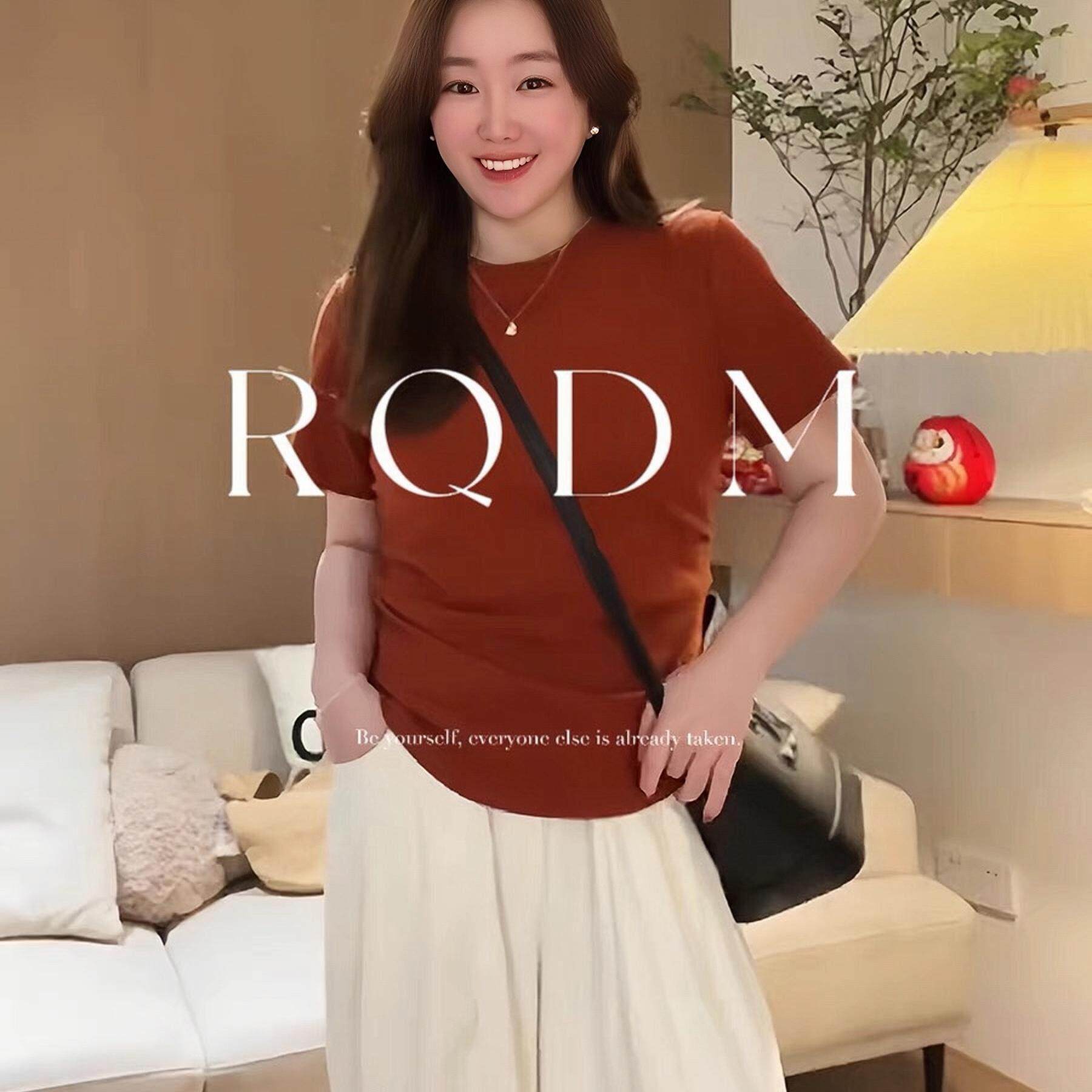 大码女装2026新款夏季胖妹妹双收腰显瘦纯色圆领正肩短袖T恤上衣