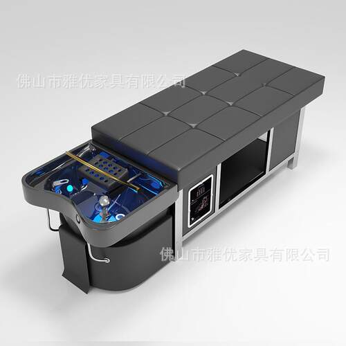 外贸省体积拆卸洗头床发廊理发店专用推拿按摩床水循环熏蒸头疗床