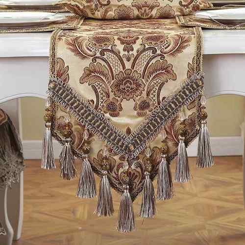 高档欧式桌旗茶旗美式餐桌旗布几艺北视欧旗轻奢电柜现代简约床尾