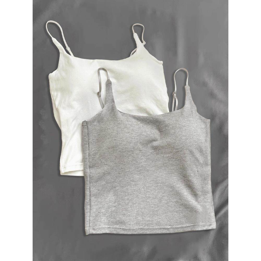 外穿美背吊带可调节肩带辣妹吊带背心带胸垫女士内搭外穿上衣美背