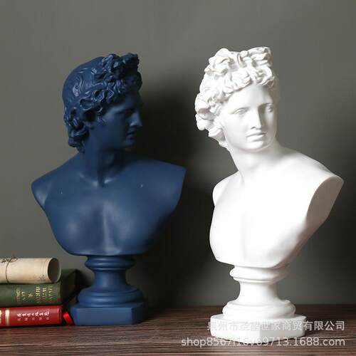 欧式阿波罗人物雕像素描模特书房客厅橱窗装饰品文创艺术品摆件设