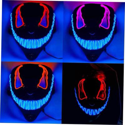 Halloween Horror Venom LED Luminous Mask Ball Party万圣毒液