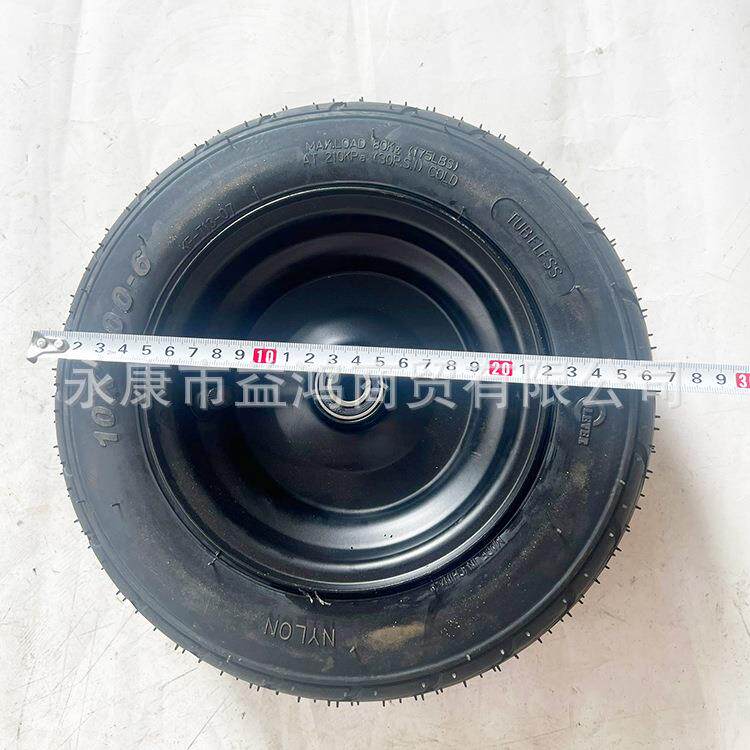 改装电动摩托小小四轮卡丁车配件 10*4.00-6寸真空公路轮胎轮毂