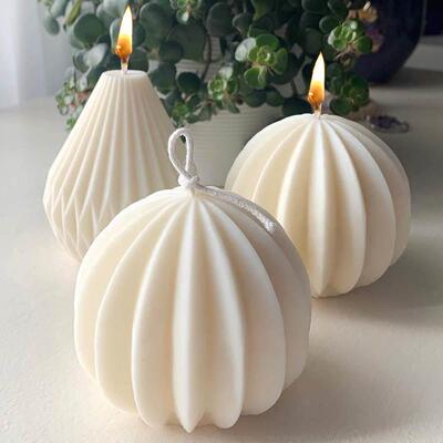3D Pear Candle Silicone Mould Scented Candle Casting Mold Ha