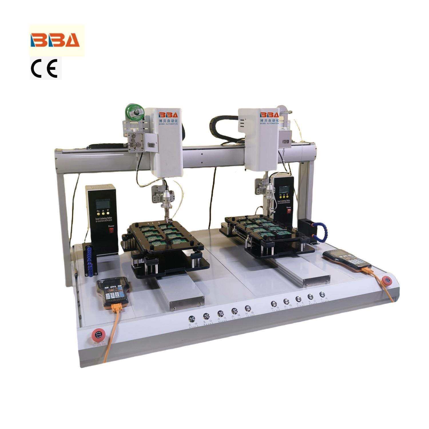 全自动焊锡机双工位R轴旋转高频烙铁头焊锡东莞焊锡源头厂家