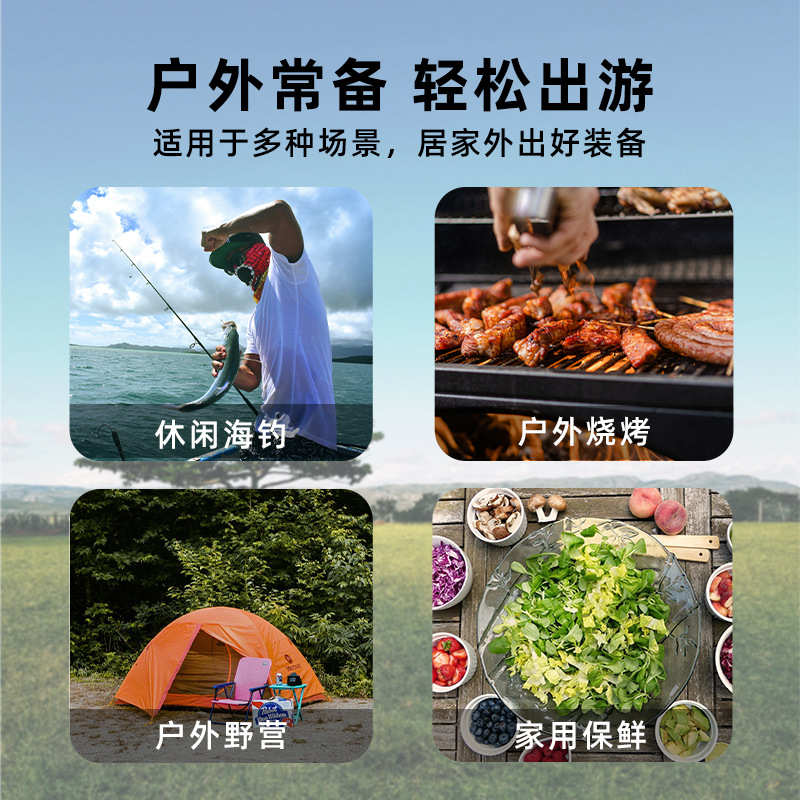 户外新款6L13L22L组合套装保温箱露营夜市摆摊食品饮料冰块冷藏箱