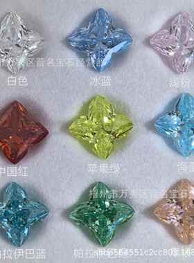 厂家直供立方氧化锆AAAAA四瓣尖梅花现货出售