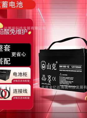 山克蓄电池SK24-12 12V24AH‌手术室化验室精密仪器CT机B超机电源