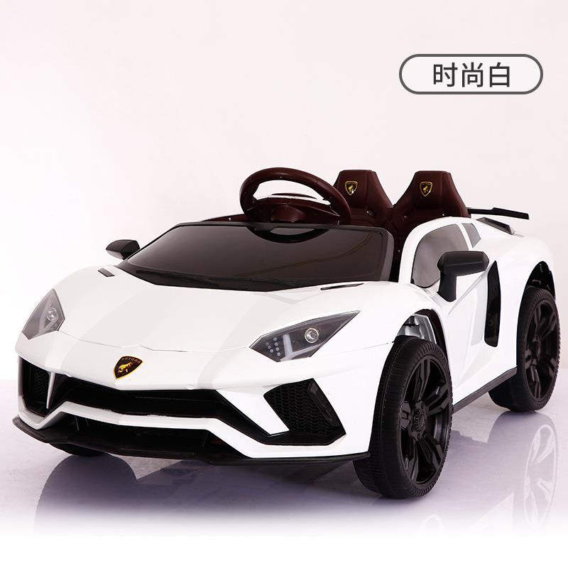 高档儿童电动车真兰遥博基尼四轮控跑车可坐小孩玩具仿汽车摇摆童