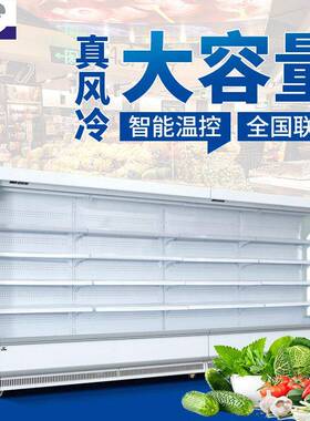 雅绅宝厂家直供组合式风幕柜牛奶保鲜柜商用超市水果蔬菜风幕柜
