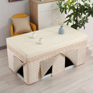 9WOR12片电炉罩新款 夹棉长方形取暖茶几桌罩电暖 加厚烤火罩套冬季