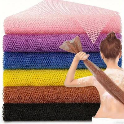 2pcs African Exfoliating Sponges Towel Mesh Bath Scrub Washc