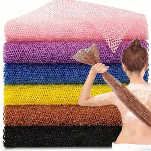 2pcs African Exfoliating Sponges Towel Mesh Bath Scrub Washc